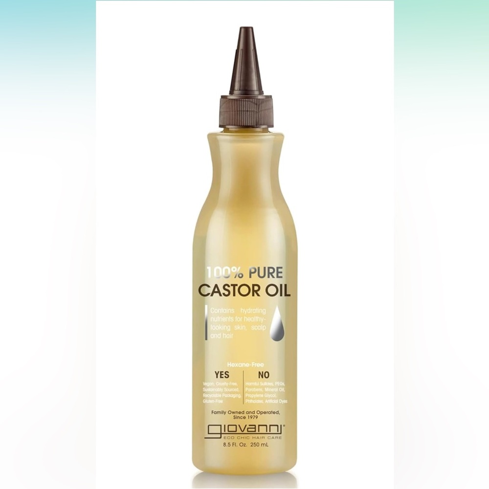 GIOVANNI Smoothing Castor Oil 100% Pure, All Hair Types 8.5 oz new in box